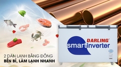 Tủ Đông Mát Darling 2 Ngăn, 2 Dàn Lạnh Inverter DMF-3699WSI-4