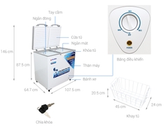 Tủ đông - mát Alaska BCD-3568C