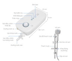 Máy tắm nước nóng trực tiếp Electrolux 4500W EWE451KX-DWB2