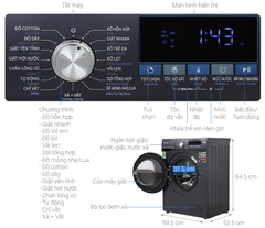 Máy giặt Sharp Inverter 9 kg ES-FM90CB-SB