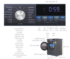 Máy giặt Sharp Inverter 11 kg ES-FM110CB-SB