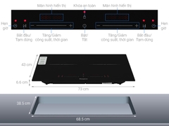 Bếp điện từ đôi lắp âm Kangaroo KGIC38D1C MỚI 2025