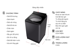 Máy giặt Panasonic inverter 16Kg NA-FD16V1BRV