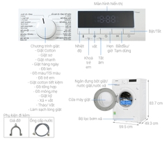 Máy giặt cửa ngang Samsung Inverter 8kg WW80T3020WW/SV