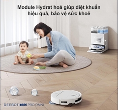 Robot hút bụi lau nhà Ecovacs T50 Pro Omni – Trắng/Đen 2025