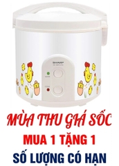 Nồi cơm nắp gài Sharp 2.2 lít KS-223TJV-CH