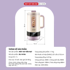 Máy làm sữa hạt Gali GL-1410A