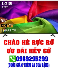 Smart Tivi AI LG 4K 55 inch 55NU805BPSB