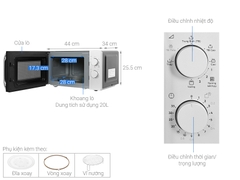 Lò vi sóng Electrolux EMG20K38GB (20 lít)