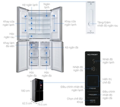 Tủ lạnh Sharp Inverter 362 Lít SJ-FX420VG-BK