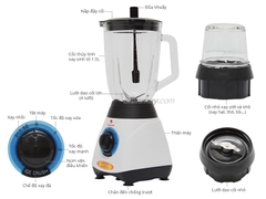 Máy xay sinh tố Happycook HCB-150C - 2 cối