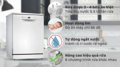 Máy rửa chén độc lập Bosch SMS2IVW01P
