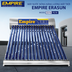 Máy tắm nước nóng năng lượng mặt trời EMPIRE 180 Lít – ERASUN E316-PG18