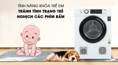 Máy sấy quần áo Aqua 7 kg AQH-V700FW (Sấy thông hơi)