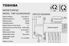 Máy lọc nước RO nóng nguội Toshiba TWP-H2396SVN(W) 10 lõi (2024)