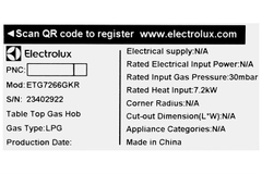 Bếp gas Electrolux ETG7266GKR