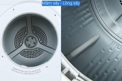 Máy sấy quần áo Aqua 7 kg AQH-V700FW (Sấy thông hơi)