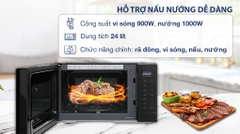 Lò vi sóng có nướng Panasonic NN-GT35NBYUE 24 lít