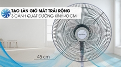 Quạt đứng Sharp PJ-L40RV-LG 50W (Có remote)