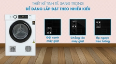 Máy sấy quần áo Aqua 7 kg AQH-V700FW (Sấy thông hơi)