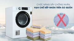 Máy sấy quần áo Aqua 7 kg AQH-V700FW (Sấy thông hơi)
