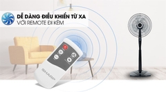 Quạt đứng Sharp 3 cánh PJ-S40RV-DG 50W (Có remote)