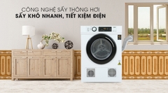 Máy sấy quần áo Aqua 7 kg AQH-V700FW (Sấy thông hơi)