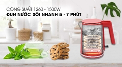Bình đun siêu tốc Sharp 1 lít EKJ-10DVPS-RD