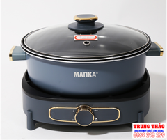 Nồi lẩu nướng đa năng 3 in 1 Matika MTK-9055