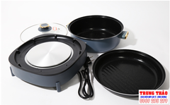 Nồi lẩu nướng đa năng 3 in 1 Matika MTK-9055