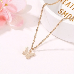 Dây Chuyền Hợp Kim Mặt Hình Bướm Đơn Giản Phong Cách Hàn Quốc