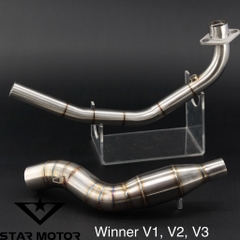 Combo Cổ pô Winner V1,V2,V3 kèm cổ bầu hơi Inox 304