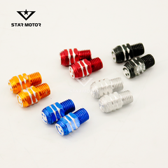Ốc Chân Gương CNC Mặt Cười  Đủ Màu Hợp Kim Siêu Đẹp