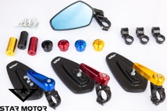 Gương - kiếng gù chân gương CRG V1 nhôm CNC lắp chân gương các dòng xe mặt kính xanh chống loá