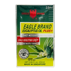 Dầu Khuynh Diệp Eagle Brand Eucalyptus Oil Plus+ Chống Muỗi 8 Tiếng, 25Ml