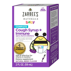 Siro Ho Và Tăng Đề Kháng Zarbee's Naturals Nội Địa Mỹ, 59Ml (2M+)
