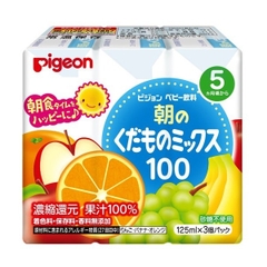 Nước Ép Trái Cây Pigeon, 3 Hộp X 125Ml (5M+)