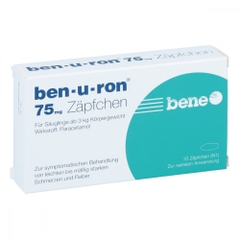 Viên Nhét Hạ Sốt Ben-U-Ron 75Mg Đức, 10 Viên (0M+, 3Kg+)