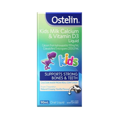 Canxi Nước Kids Milk Calcium & Vitamin D3 Liquid ostelin 90ml Úc 7m - 13y