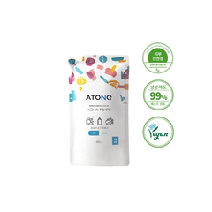 Túi rửa bình sữa, núm ti, chén bát đậm đặc thuần chay ATONO2 Hàn Quốc, 480g