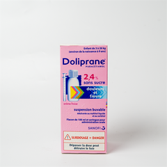 Siro Hạ Sốt Doliprane 2.4% Pháp 100Ml (3-26Kg, 0-9Y)