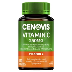 Viên Nhai Bổ Sung Vitamin C Cenovis 250Mg Úc 150 Viên (2Y+)