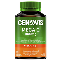 Viên Nhai Bổ Sung Vitamin C Cenovis Mega C 1000Mg Úc 60 Viên (2Y+)