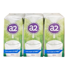 Sữa Tươi Nước A2 Milk Full Cream (6 Hộp X 200Ml)
