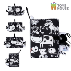 Sách Vải Toys House Giáo Dục Sớm Và Kích Thích Thị Giác Phát Triển Đa Giác Quan (0M+)