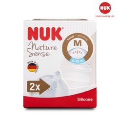 [Bán Lẻ] Núm Ty NUK Silicone Nature Sense Size M 6 Tia (6-18M)