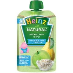 Trái Cây Nghiền Heinz Natural Nga Vị Lê, Táo, Phô Mai Tươi, 90G (6M+)