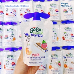 Sữa Chua GoGo Squeez Mỹ Vị Đào 85G (6M+)