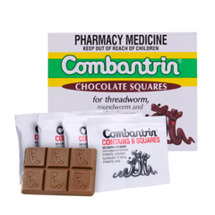 Tẩy Giun Combantrin Úc Vị Socola, Thanh Lẻ 6 Ô