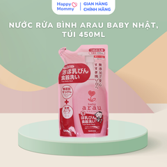 Nước Rửa Bình Arau Baby Nhật, Túi 450ml